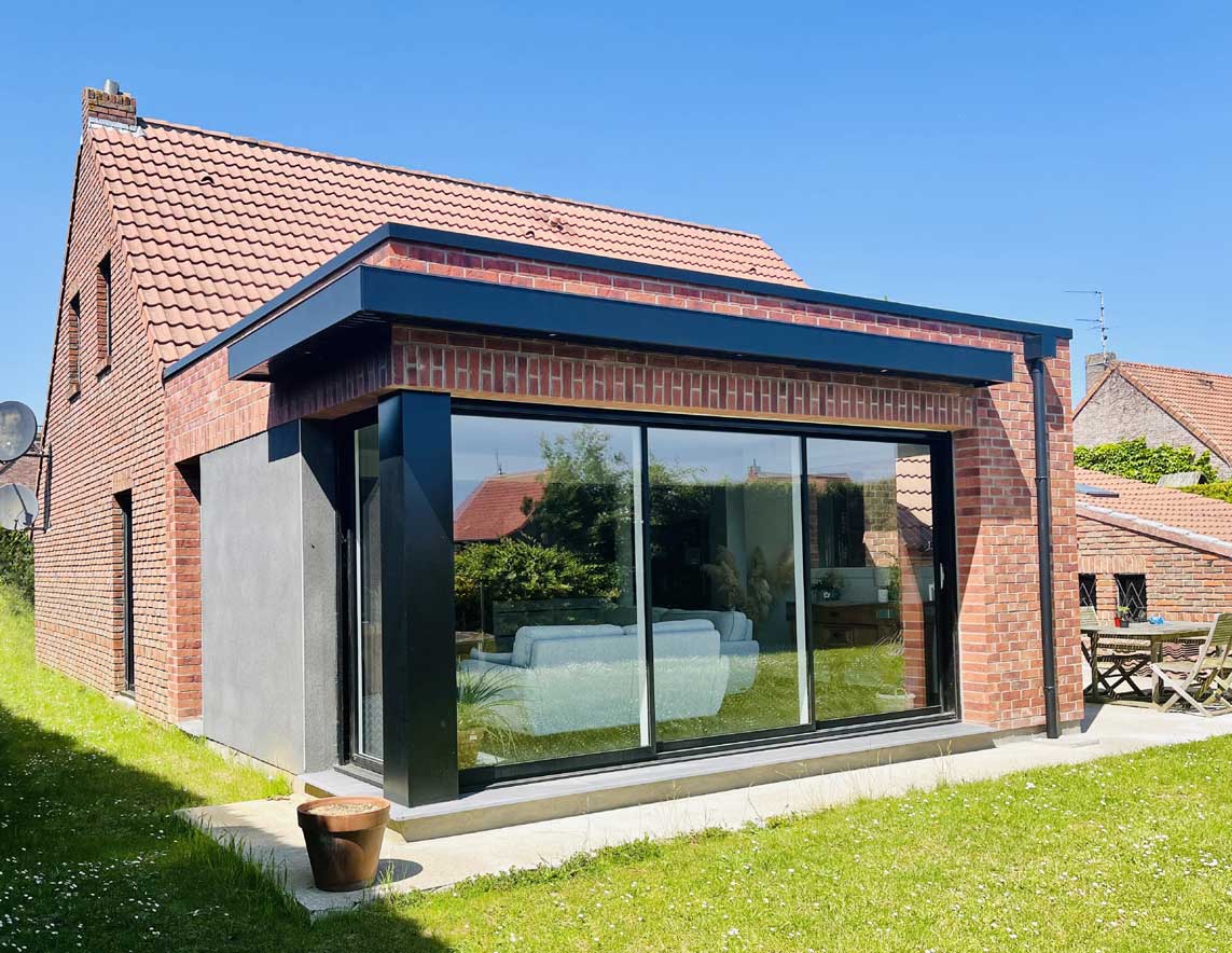 EXTENSION EN OSSATURE BOIS A ANNOEULLIN (HAUTS DE FRANCE)