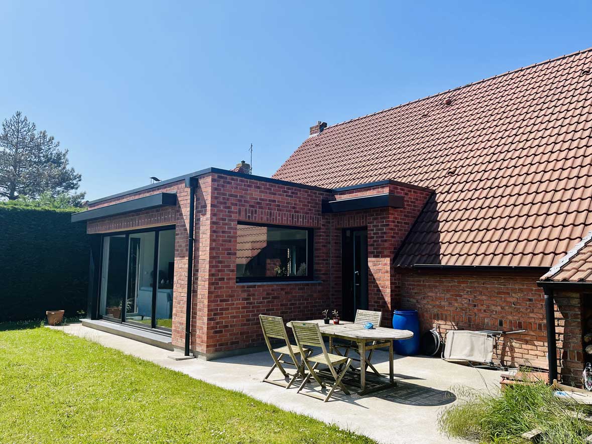 EXTENSION EN OSSATURE BOIS A ANNOEULLIN (HAUTS DE FRANCE)