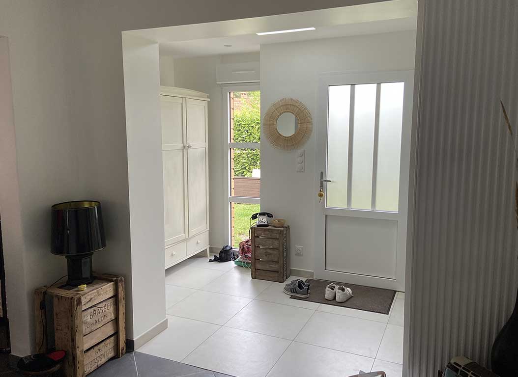EXTENSION EN OSSATURE BOIS A AUCHY LES ORCHIES (HAUTS DE FRANCE)