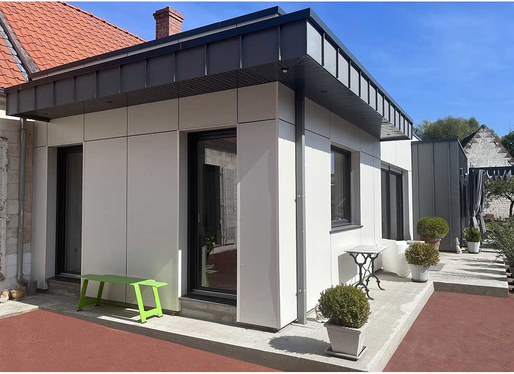 EXTENSION EN OSSATURE BOIS A MONT ST ELOI (HAUTS DE FRANCE)