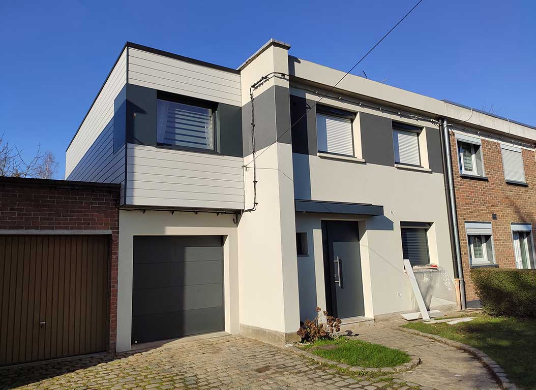Surélévation à ossature bois d'une maison à Haubourdin 03